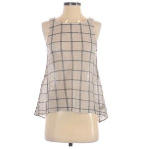NWOT Michael Stars Crewneck Gauze Sleeveless Top XS